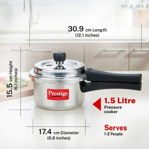 Prestige Popular Svachh Virgin Aluminium Spillage Control Pressure Cooker (Silver) - Alternate View
